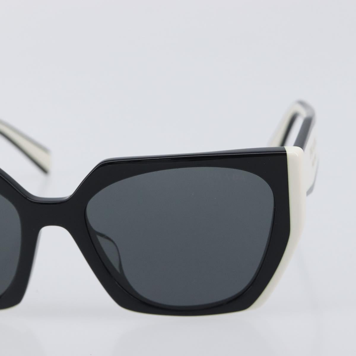 PRADA Sunglasses Plastic Black Gold Auth 209848