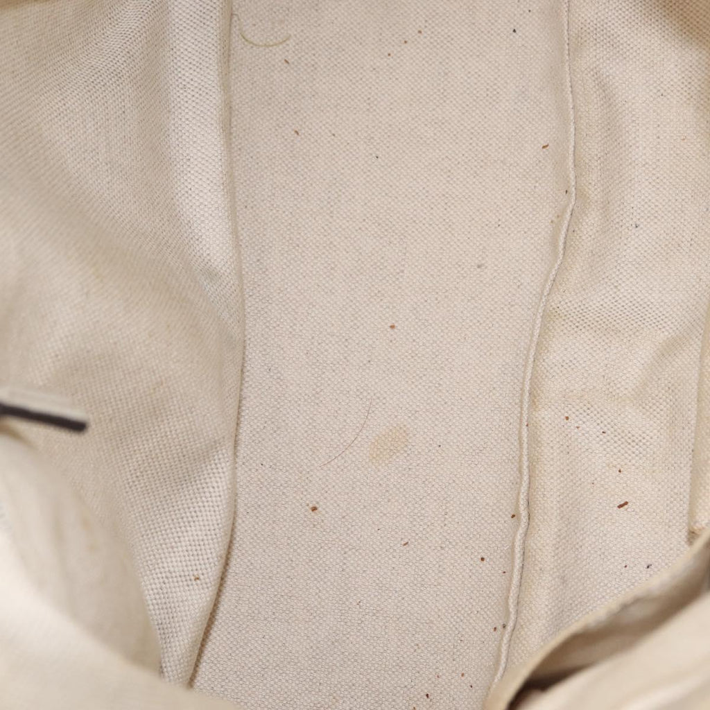 GUCCI GG Canvas Hand Bag Beige Gold 247902 Auth 213008