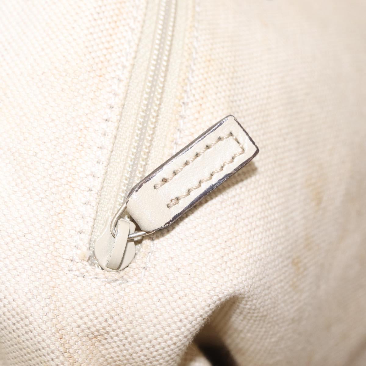GUCCI GG Canvas Hand Bag Beige Gold 247902 Auth 213008