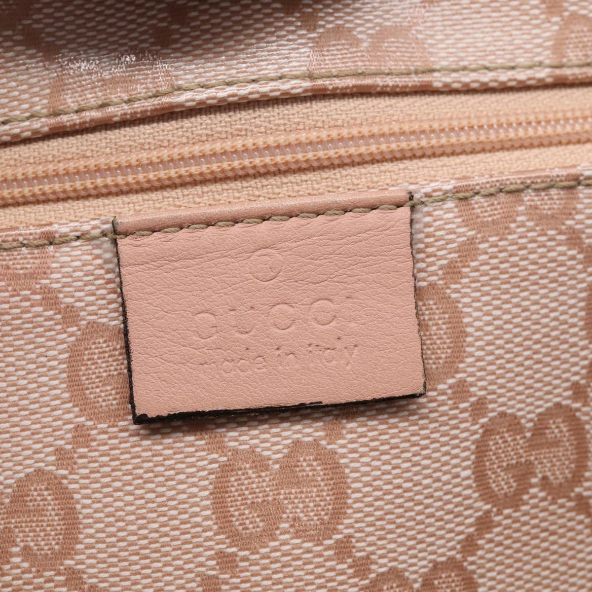 GUCCI GG Crystal Tote Bag Coated Canvas Pink Gold 141470 Auth 213177V