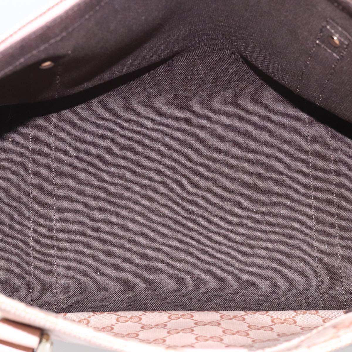 GUCCI GG Crystal Tote Bag Coated Canvas Pink Gold 141470 Auth 213177V