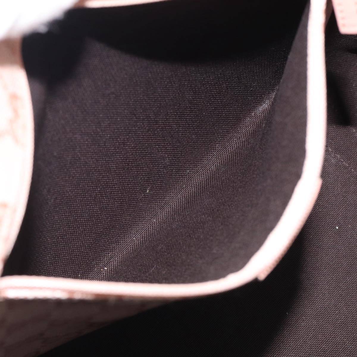 GUCCI GG Crystal Tote Bag Coated Canvas Pink Gold 141470 Auth 213177V