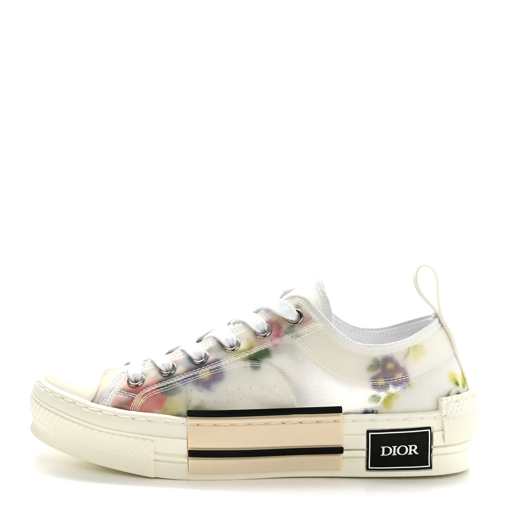 Technical Canvas Floral B23 Low Top Sneakers 36 White Multicolor