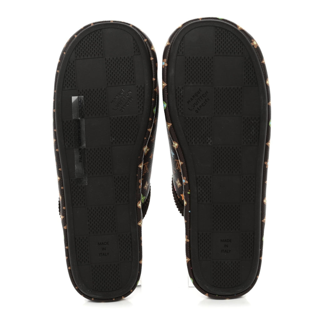 X TYLER THE CREATOR Monogram Craggy LV Palace Mens Slippers 9 Mocha