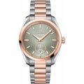 Omega Aqua Terra 150M Small Seconds Steel Gold Green Dial 38mm on Bracelet