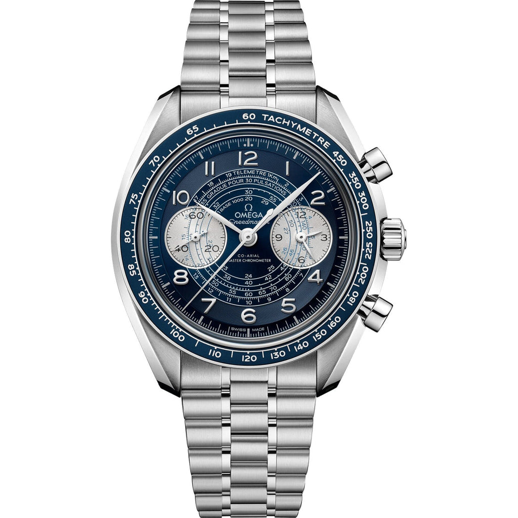 Omega Speedmaster Chronoscope 43mm Blue Dial on Bracelet