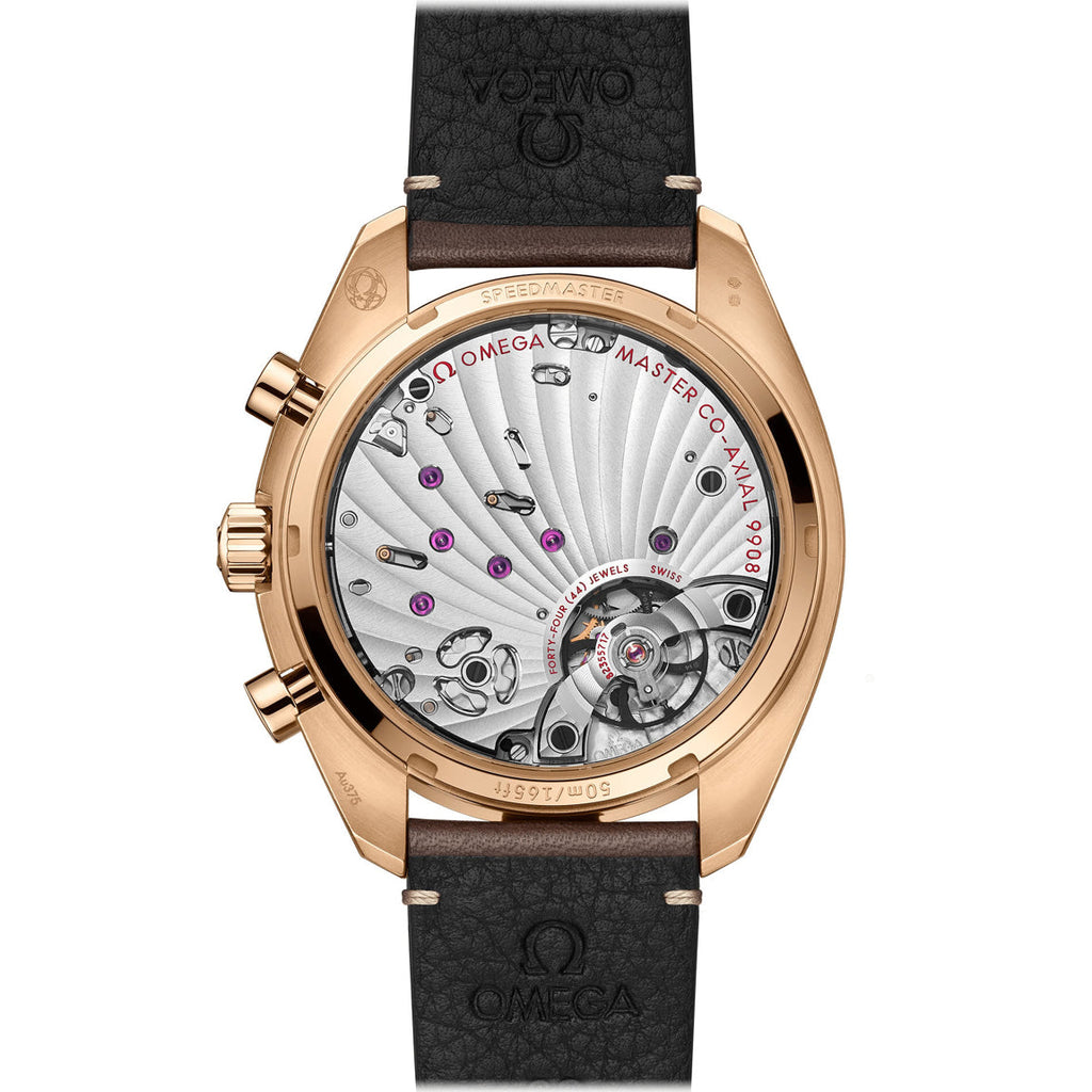 Omega Speedmaster Chronoscope 43mm Bronze Gold on Strap
