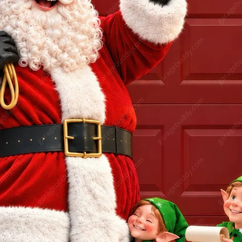 Santa's Crew | Christmas Garage Door Cover