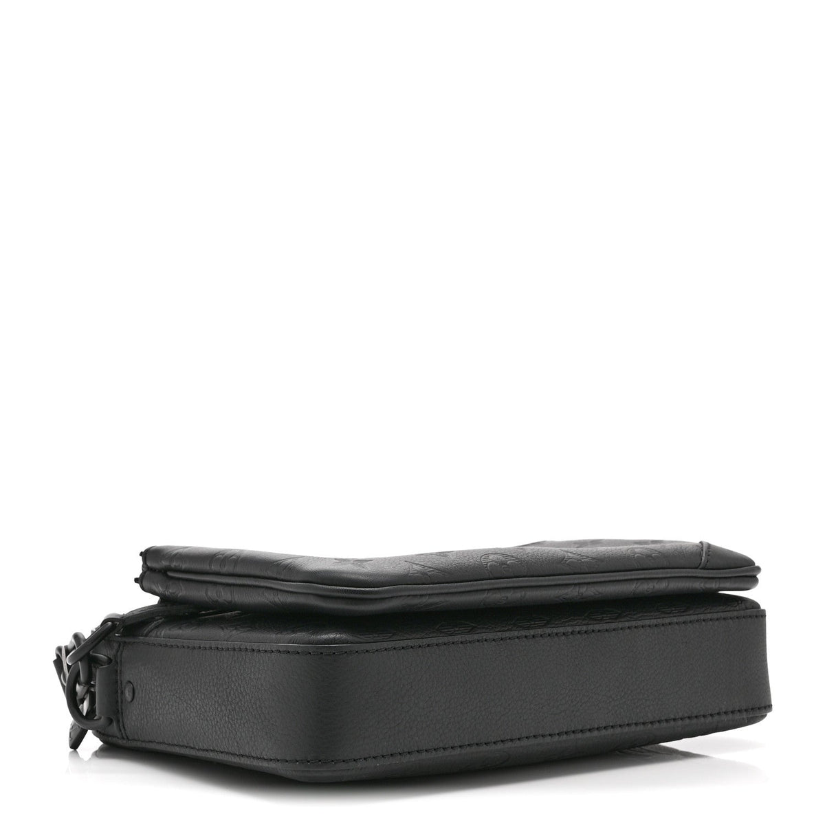 Calfskin Monogram Shadow Trio Messenger Black