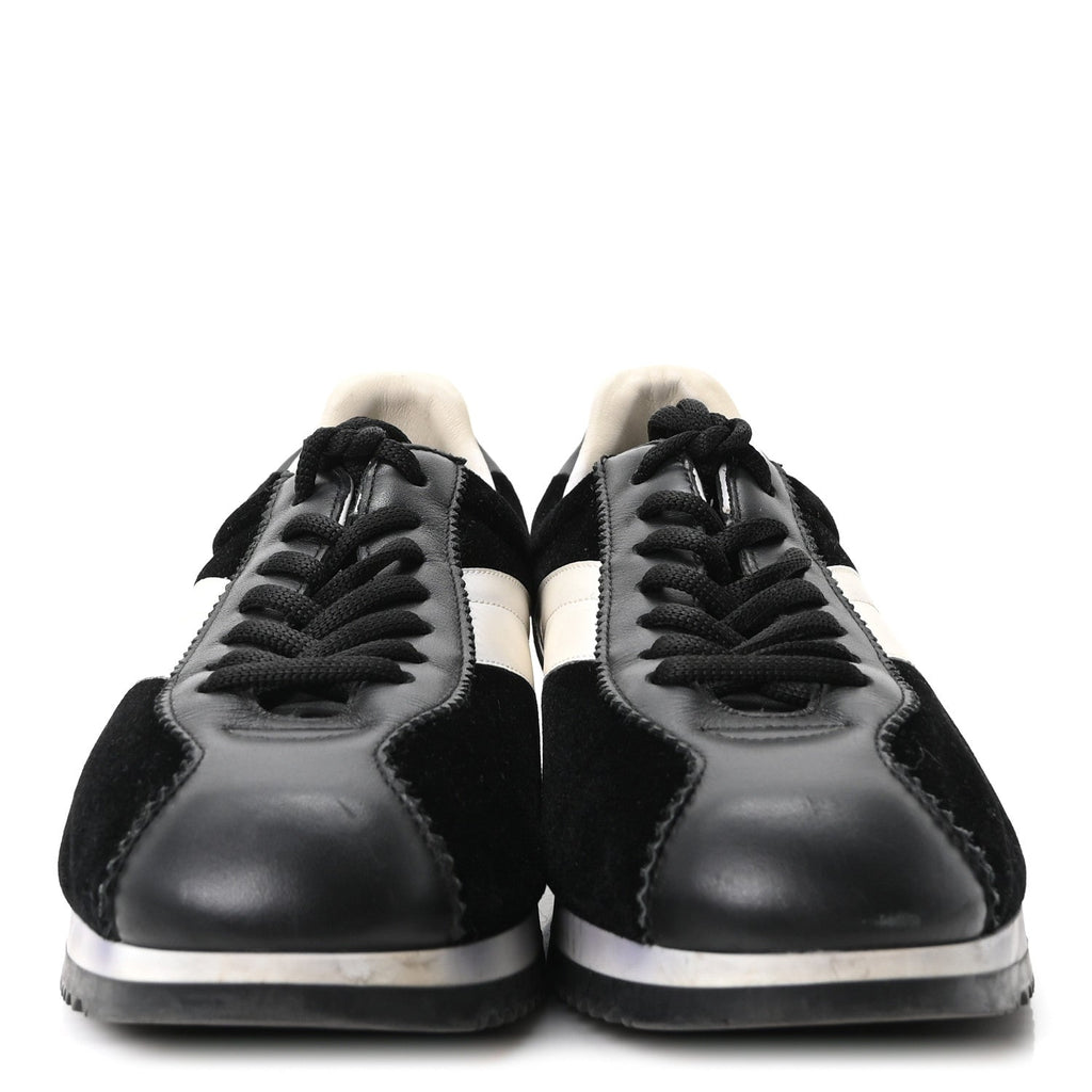 Velvet Mix Diorun Sneakers 38.5 Black Off White