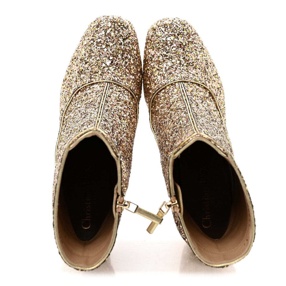 Glitter D-Circus 80mm Short Boots 37 Gold