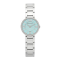 Stainless Steel Diamond Bezel 24mm Atlas 2-Hand Quartz Watch Ice Blue