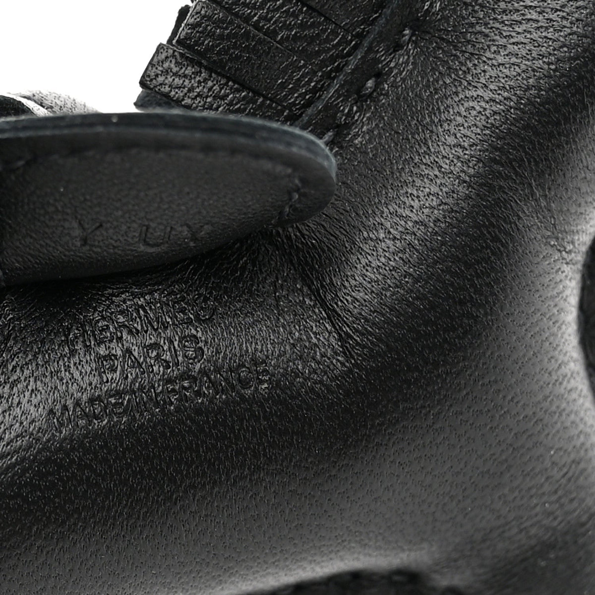 Milo Lambskin Grigri Rodeo Horse Bag Charm MM So Black