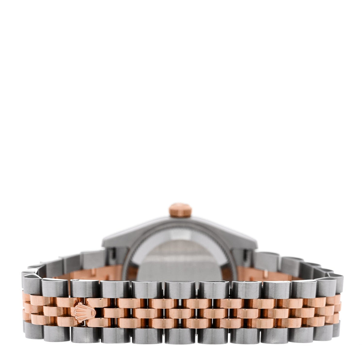 Stainless Steel 18K Everose Gold 26mm Oyster Perpetual Datejust Watch Silver 179171