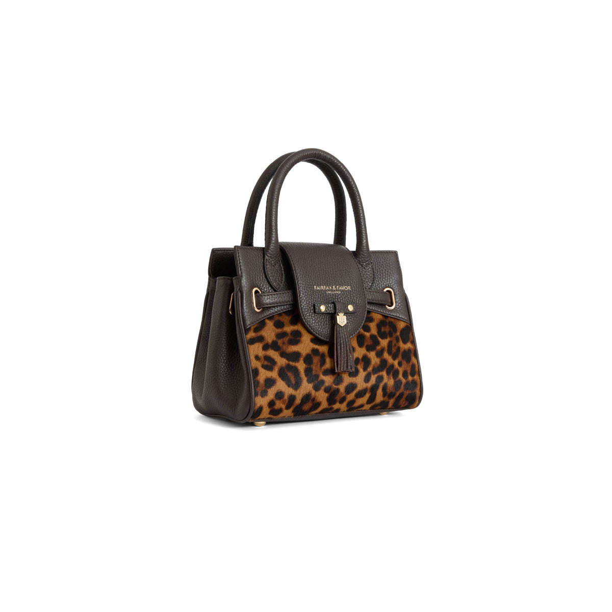 Mini Windsor Handbag - Leopard Haircalf
