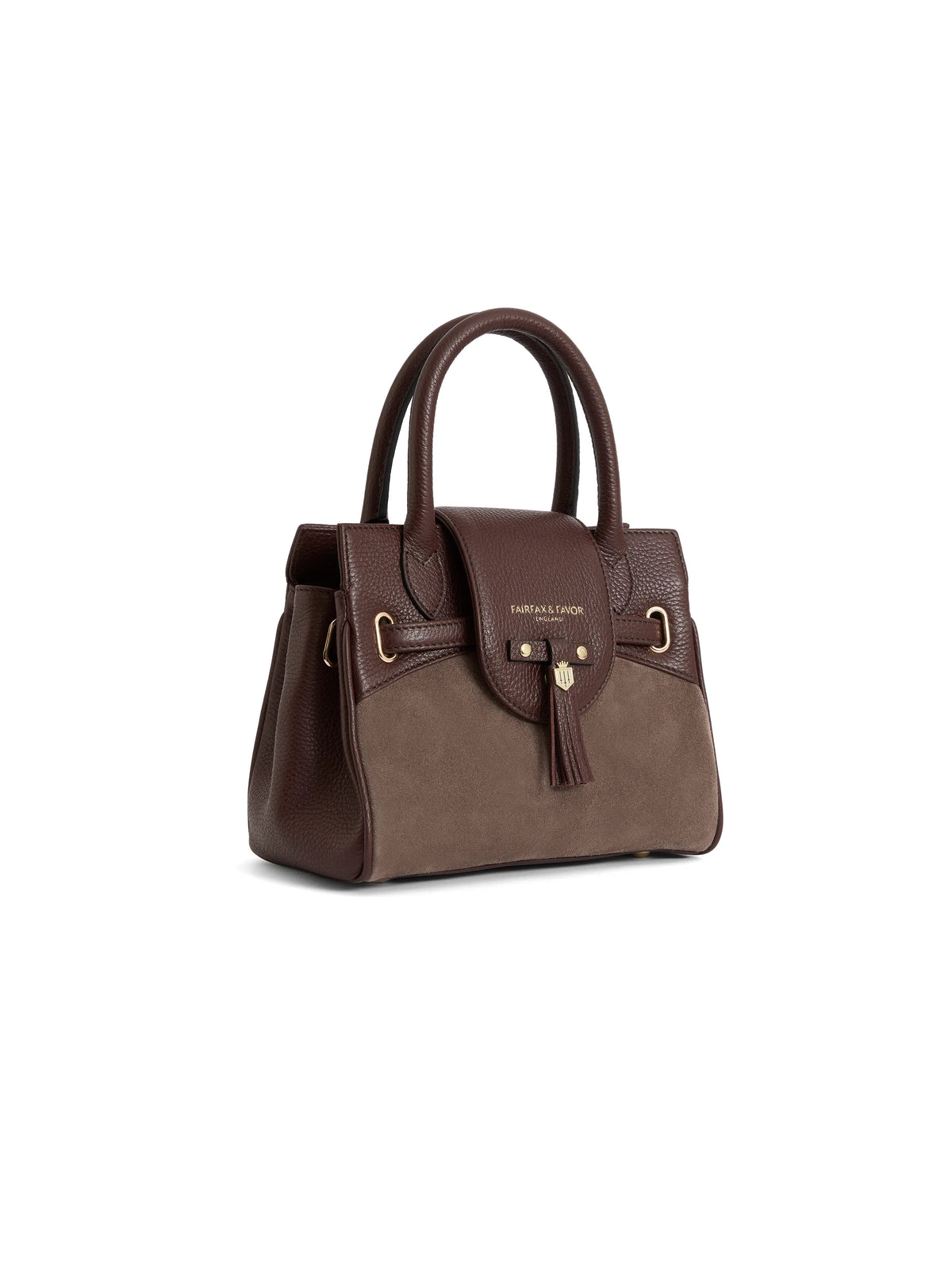 Mini Windsor - Port and Deep Taupe Suede (Stockist Exclusive)