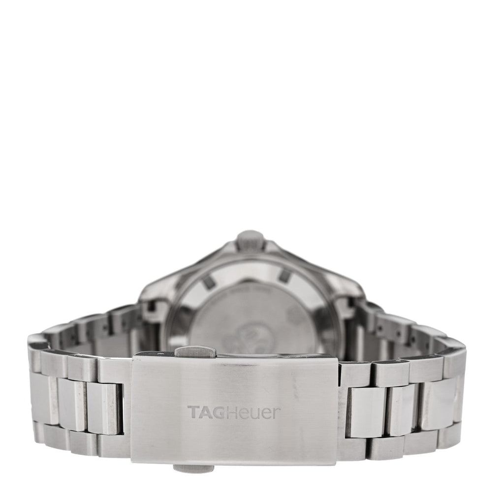 Stainless Steel Ceramic Diamond Blue Mother of Pearl 35mm Aquaracer Quartz Watch WAY131L
