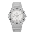 Stainless Steel 39mm Constellation Double Eagle Chronograph Quartz Watch White 1542.30.00