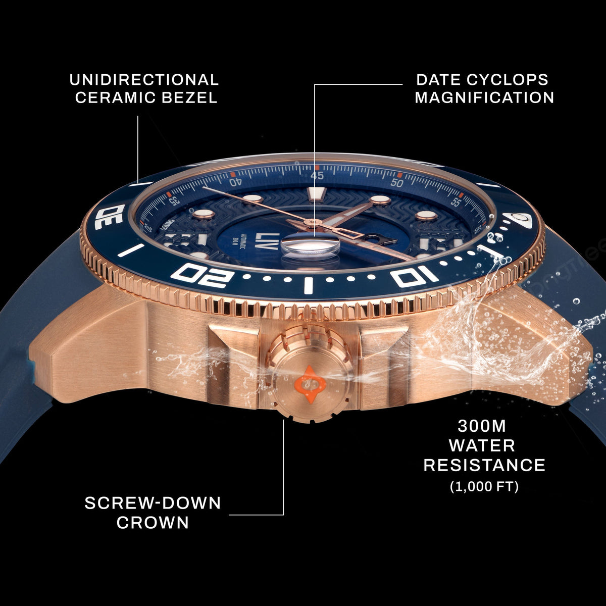 GX-Diver's 44mm Rose Cobalt Fusion