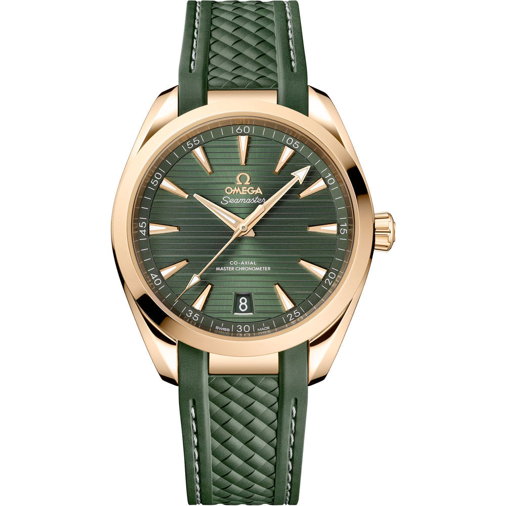 Omega 220.52.41.21.10.001 Seamaster Aqua Terra 150M Green Dial Moonshine Gold on Strap