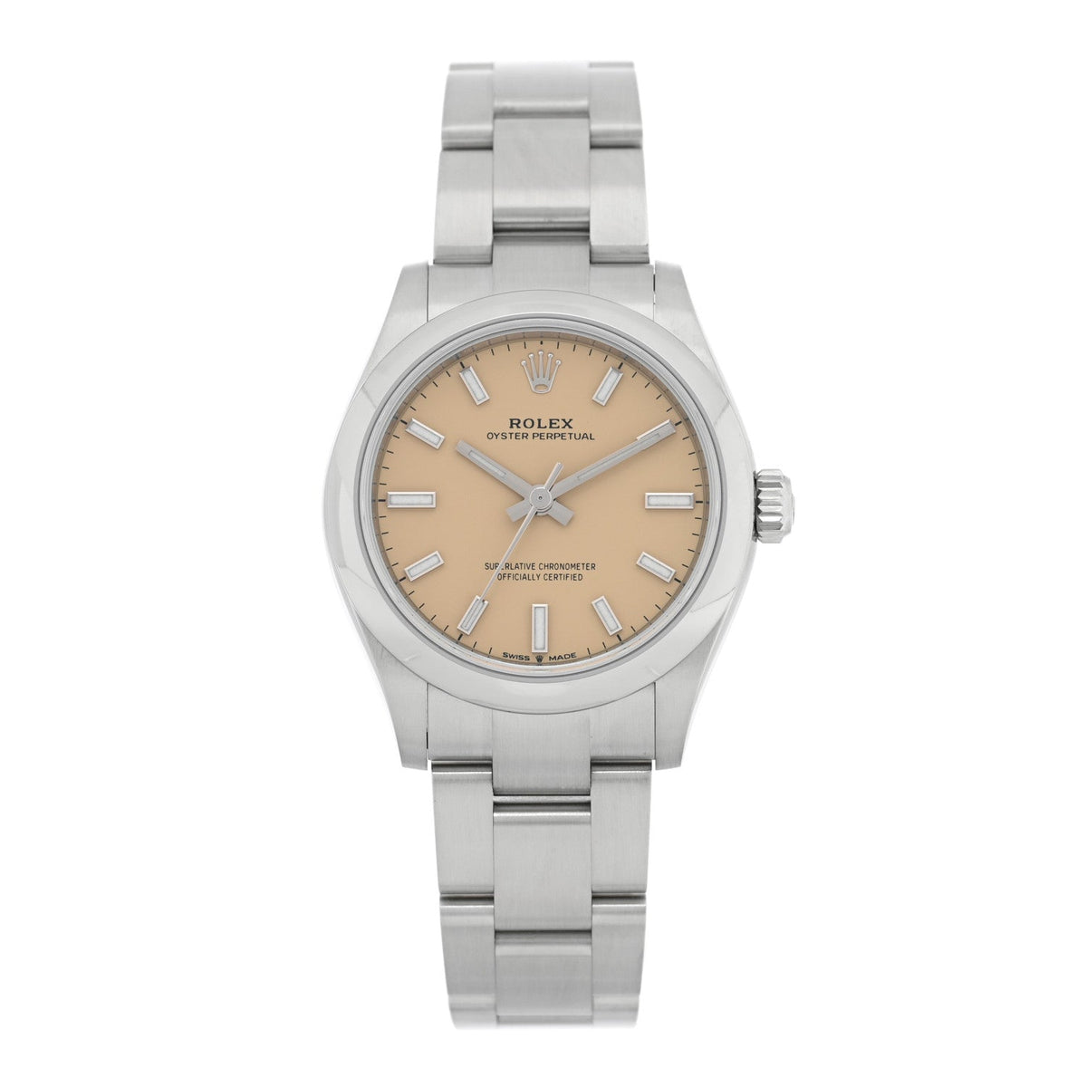 Stainless Steel 31mm Oyster Perpetual Watch Beige 277200