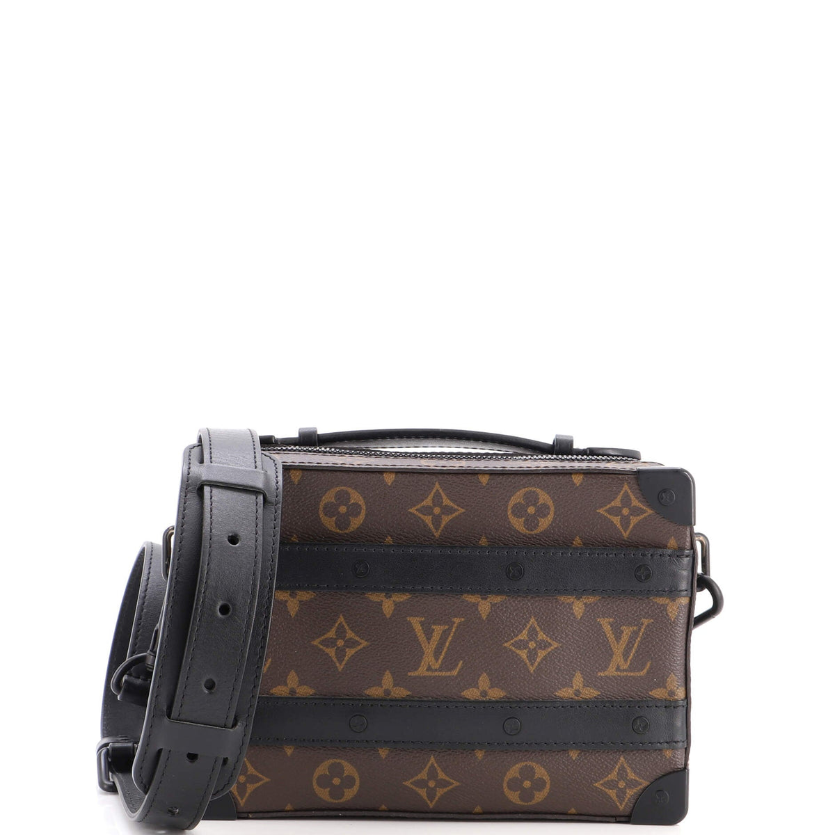 Handle Soft Trunk Bag Macassar Monogram Canvas