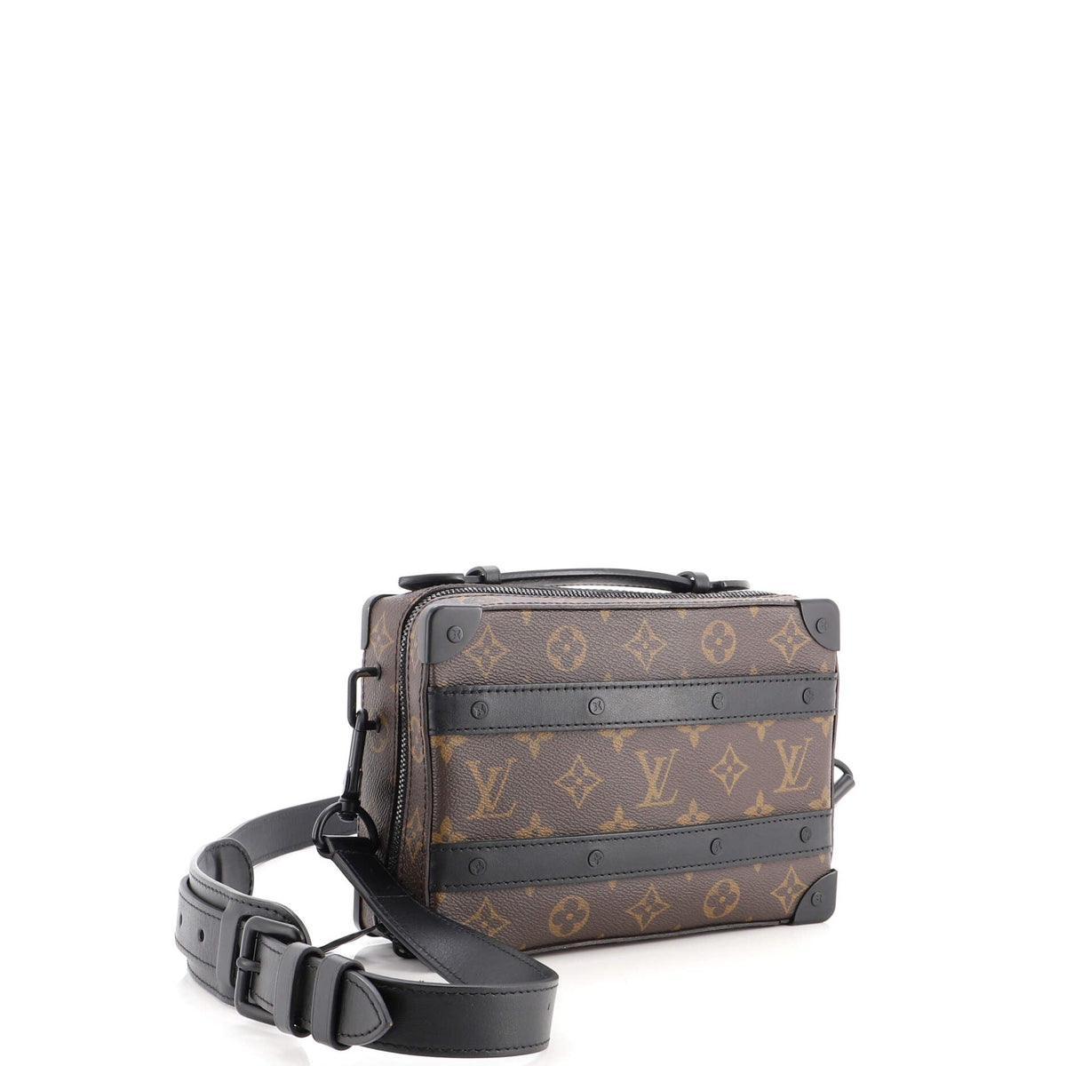 Handle Soft Trunk Bag Macassar Monogram Canvas