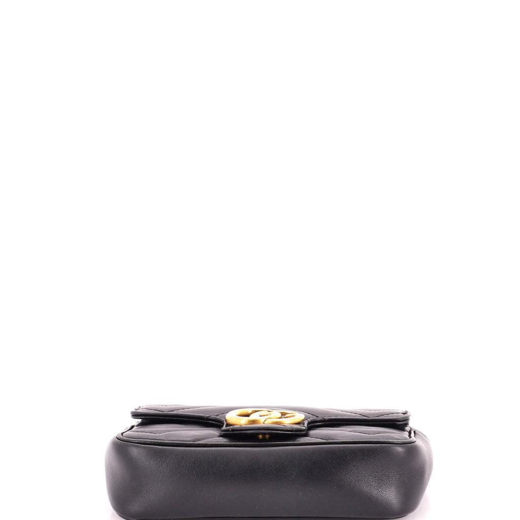 GG Marmont Flap Bag Matelasse Leather Super Mini
