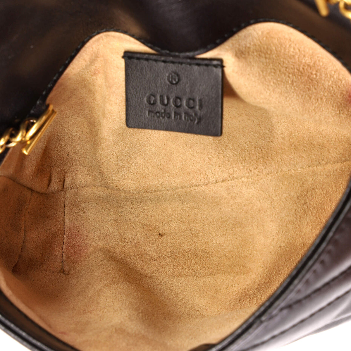 GG Marmont Flap Bag Matelasse Leather Super Mini