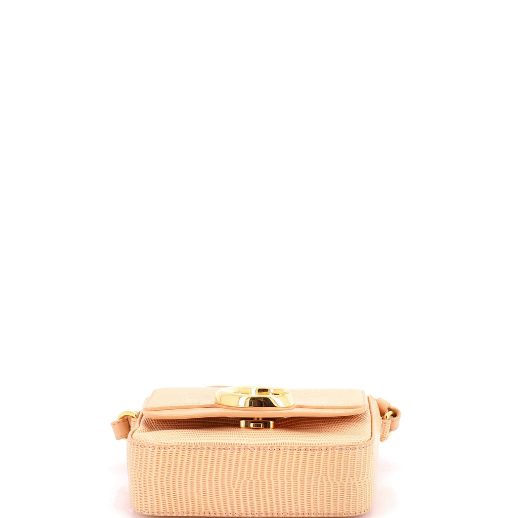 C Flap Bag Lizard Embossed Leather Mini