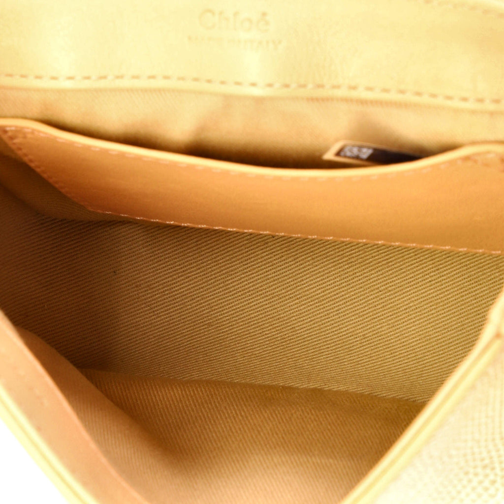 C Flap Bag Lizard Embossed Leather Mini