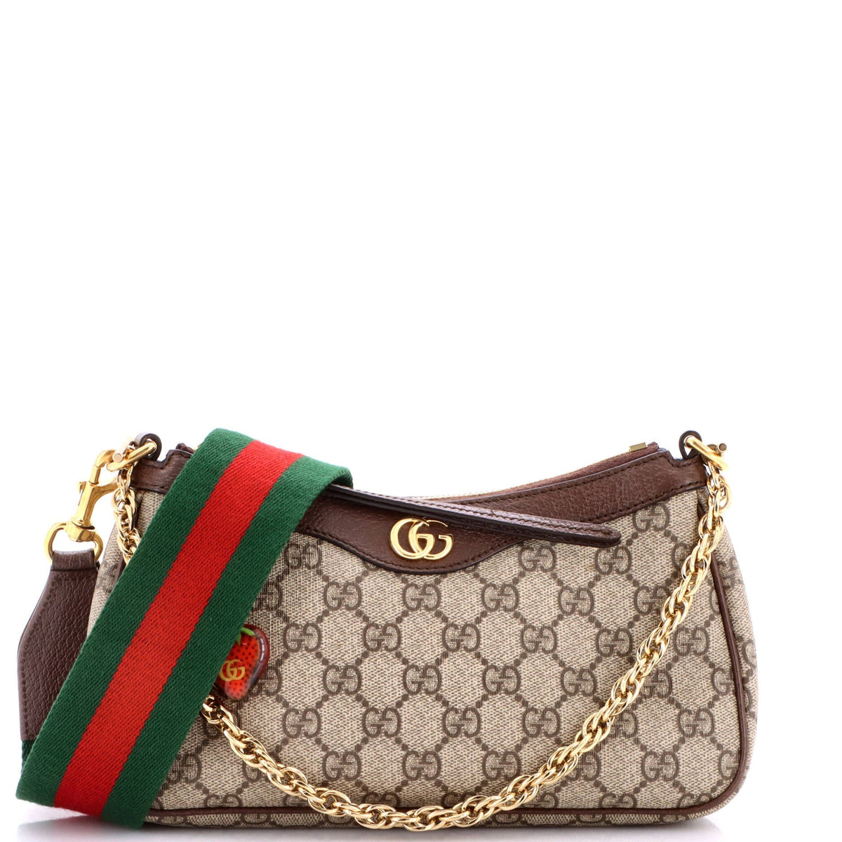 Ophidia Charm Shoulder Bag GG Coated Canvas Small