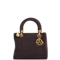 Vintage Lady Dior Bag Cannage Quilt Nylon Medium
