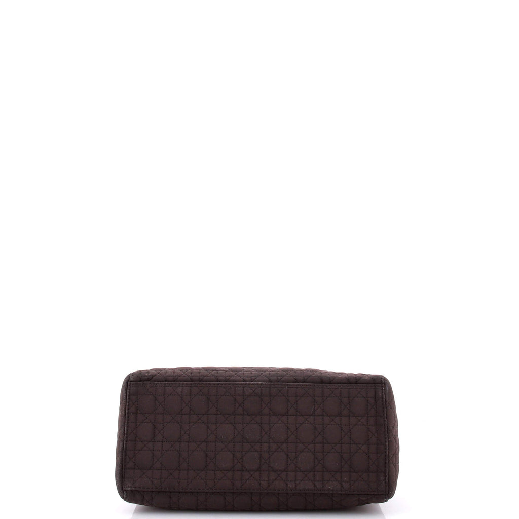 Vintage Lady Dior Bag Cannage Quilt Nylon Medium