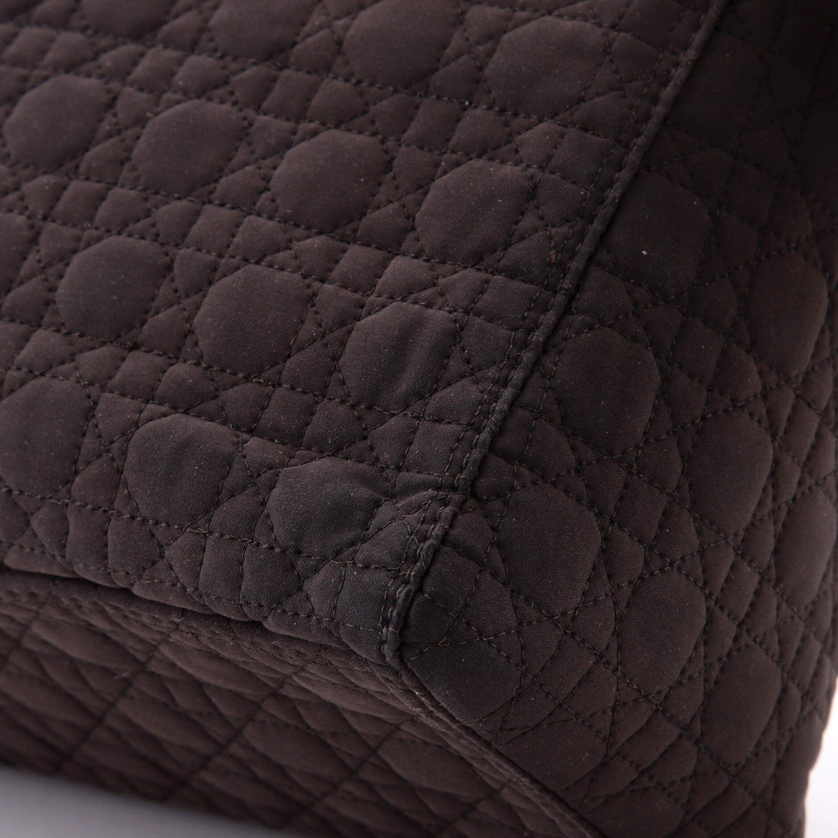 Vintage Lady Dior Bag Cannage Quilt Nylon Medium