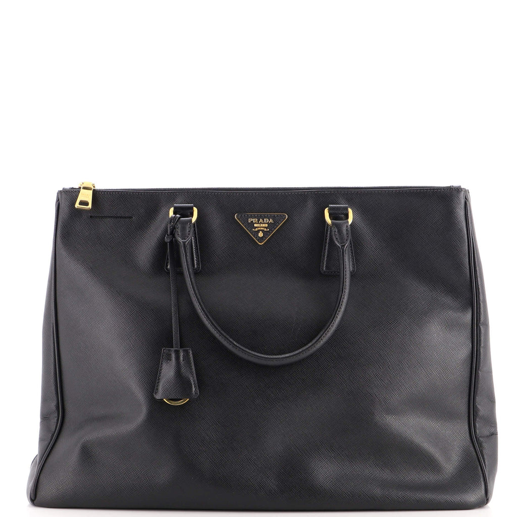 Double Zip Lux Tote Saffiano Leather XL