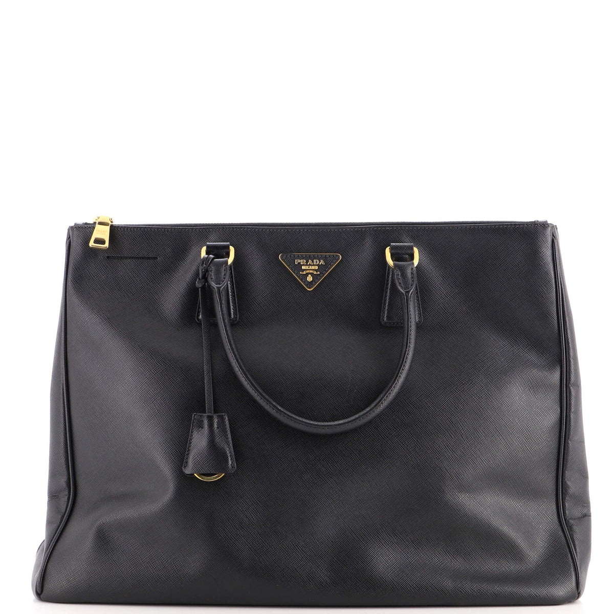 Double Zip Lux Tote Saffiano Leather XL