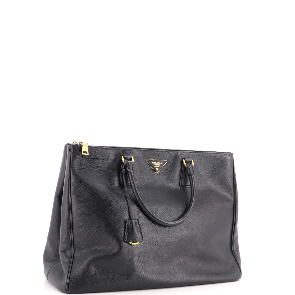 Double Zip Lux Tote Saffiano Leather XL