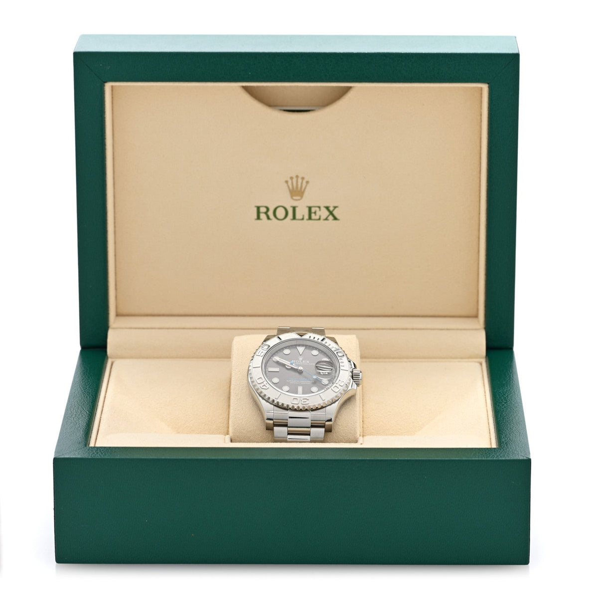 Stainless Steel Platinum 40mm Oyster Perpetual Date Yacht-Master Watch Slate 116622