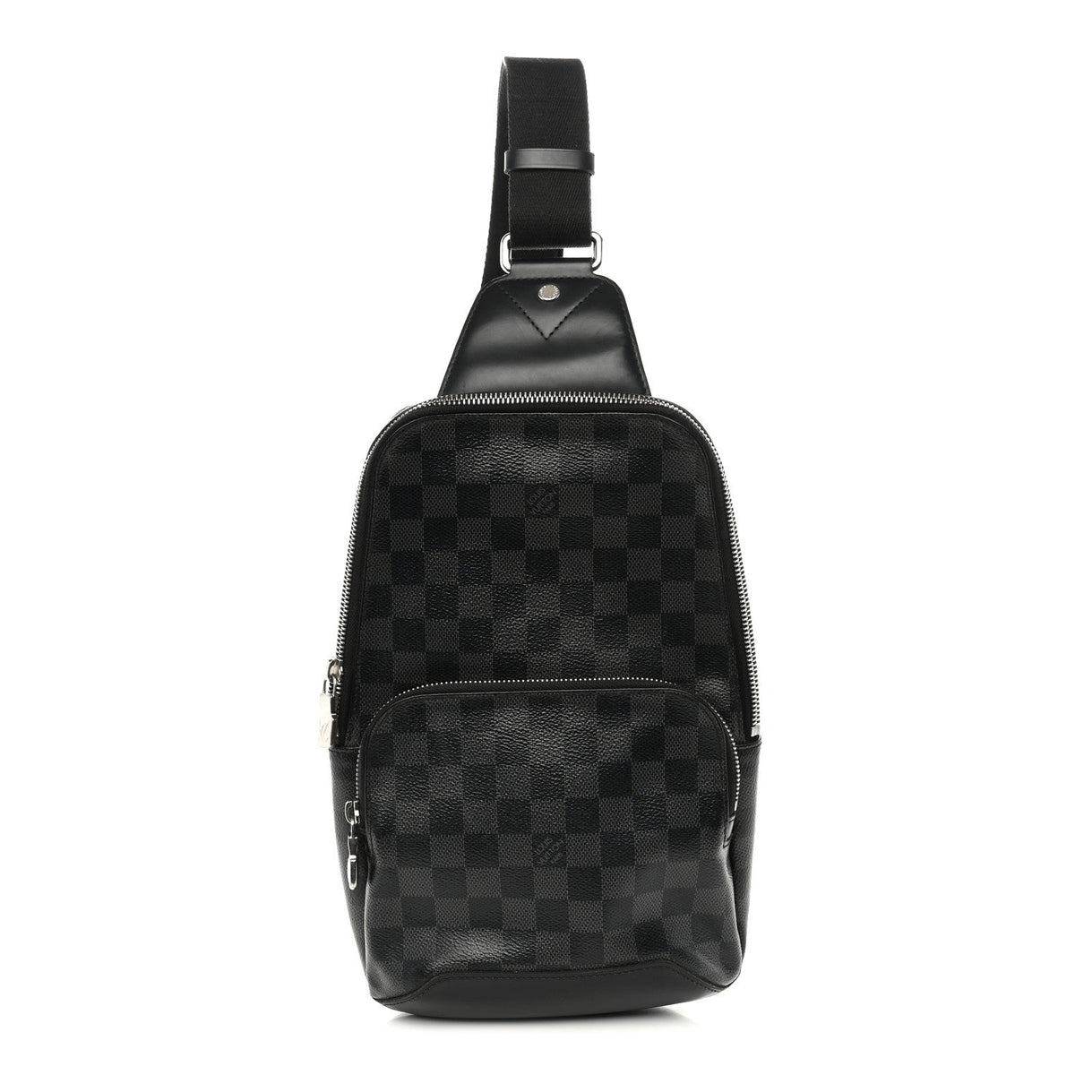 Damier Graphite Avenue Sling Bag Onyx Silver