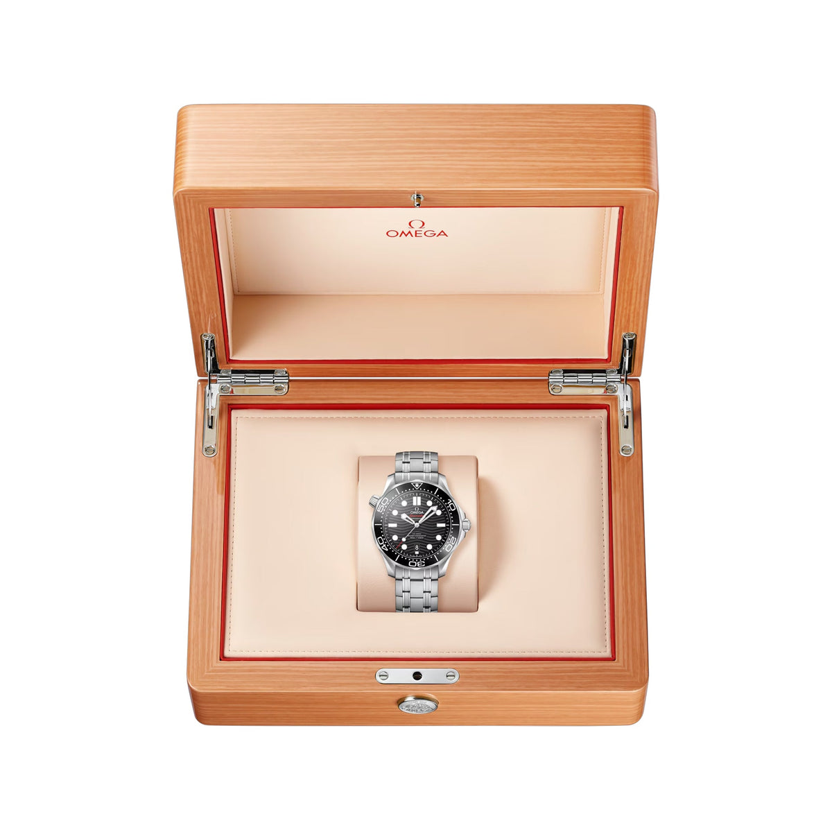 Omega Seamaster Diver 300M Co-Axial Master Chronometer Black Dial on Bracelet
