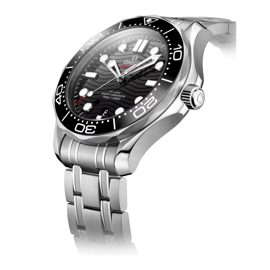 Omega Seamaster Diver 300M Co-Axial Master Chronometer Black Dial on Bracelet