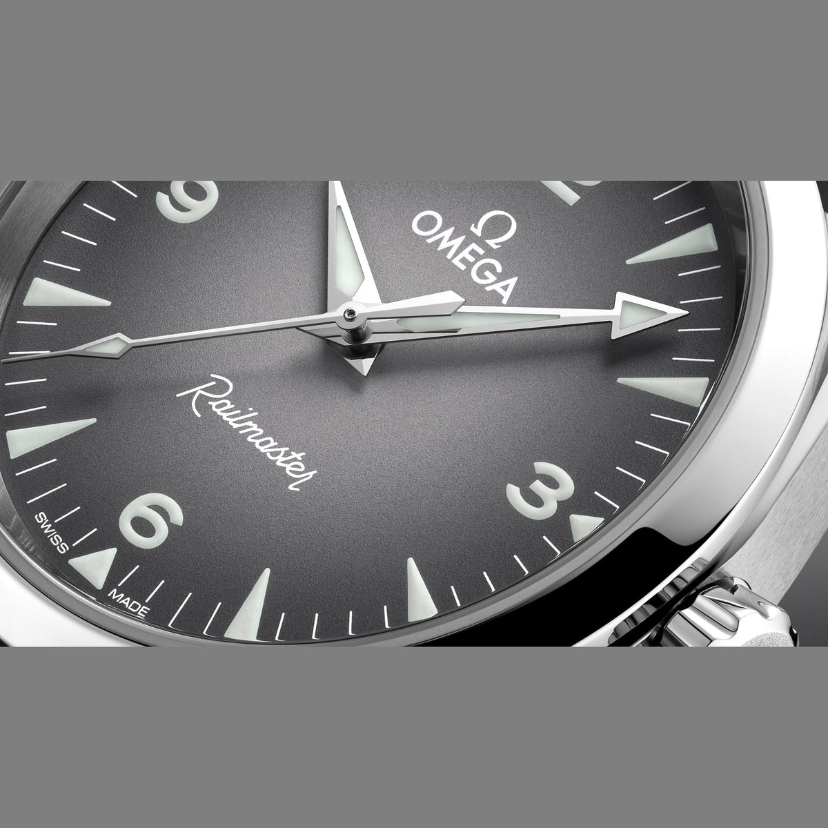 Omega 235.12.38.20.06.001 Railmaster on Leather Strap