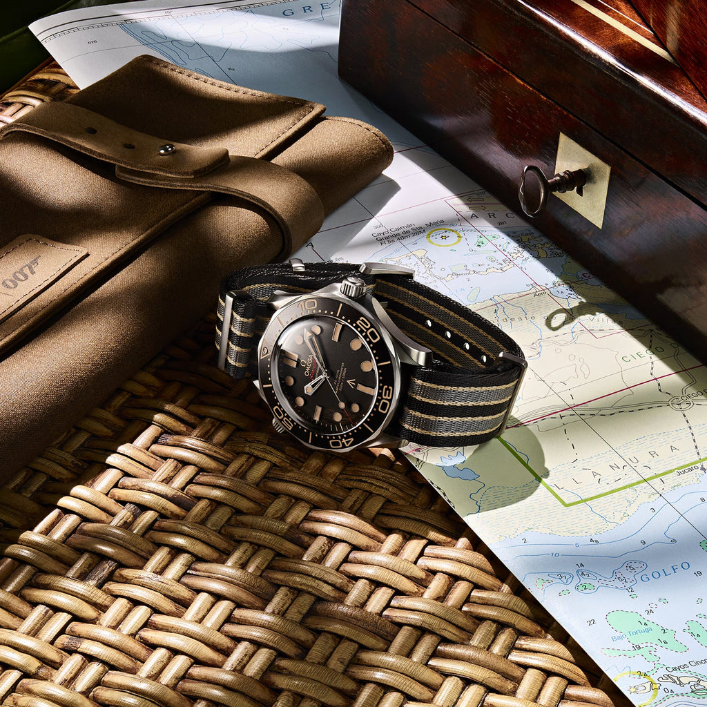 Omega Seamaster Diver 300m 007 James Bond Edition on NATO Strap