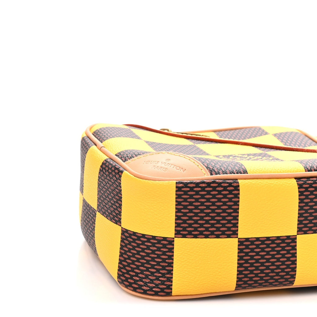 Damier Pop Chess Messenger Jaune Mat