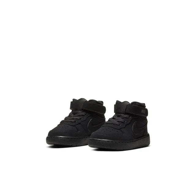 Nike Court Borough Mid 2 'Triple Black' - Toddler