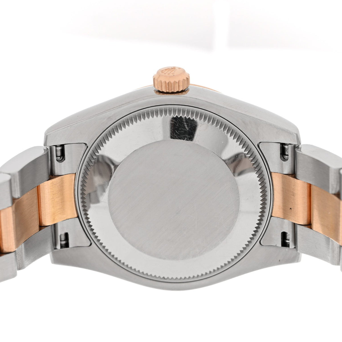 Stainless Steel 18K Everose Gold Diamond Black Mother of Pearl 31mm Oyster Perpetual Datejust Watch 178241