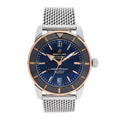 Stainless Steel 18K Rose Gold 42mm Superocean Heritage B20 Automatic Watch Black UB2010