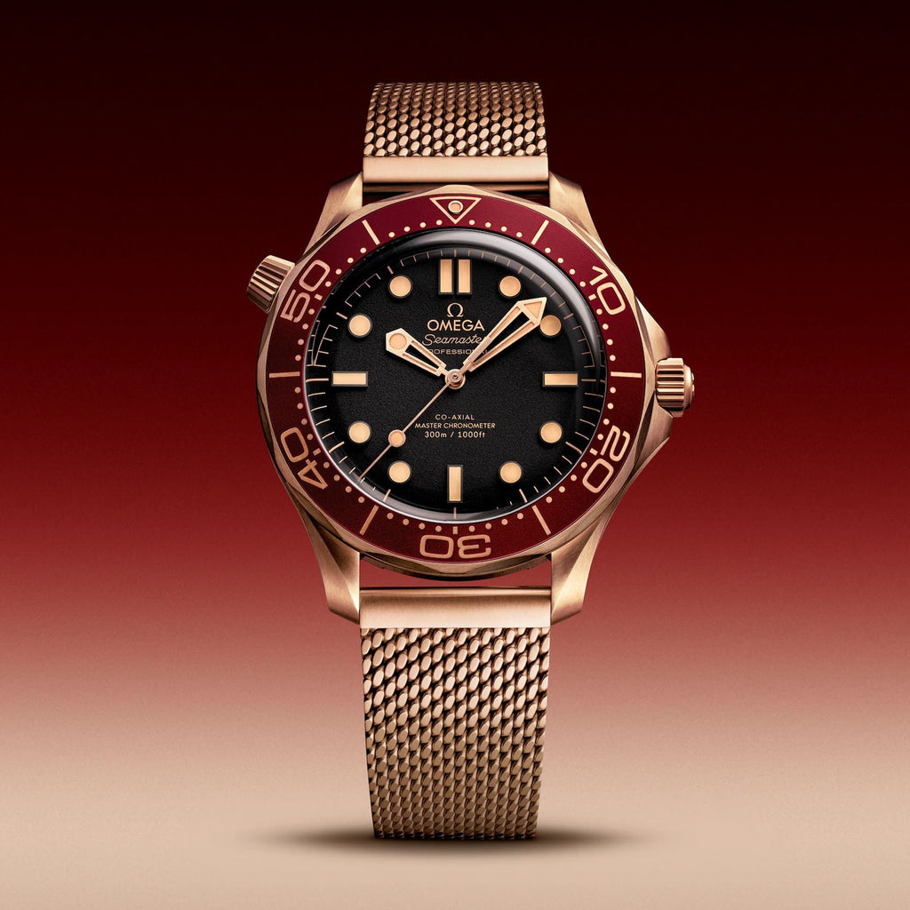 Omega Seamaster Diver 300M Bronze Gold "Ironman" on Bracelet 210.90.42.20.01.003