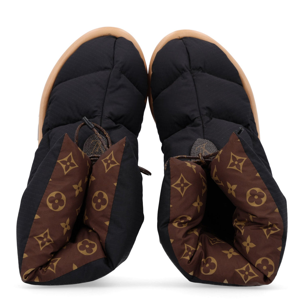 Nylon Monogram Pillow Comfort Ankle Boot 37 Black